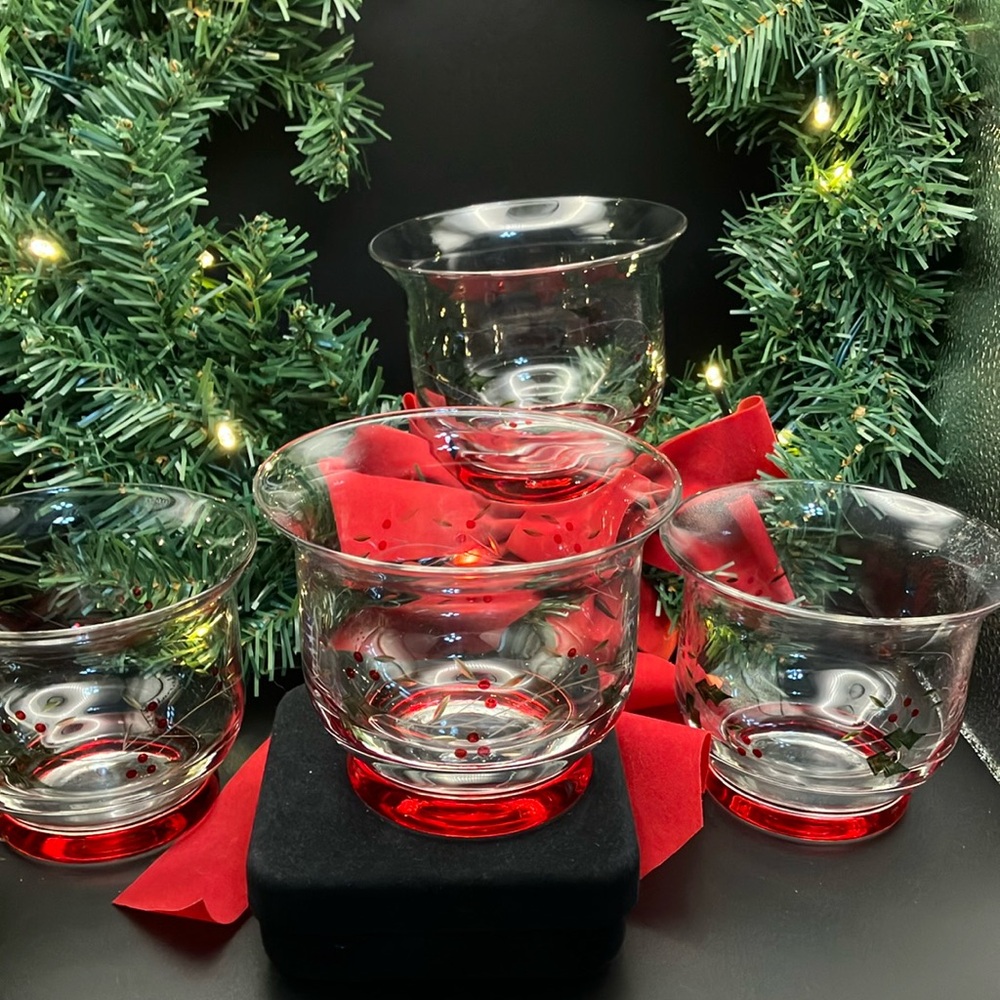 Hand painted Glass Votive Holders - Picture 7 of 14